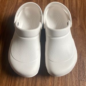 White CROCS, like brand new!